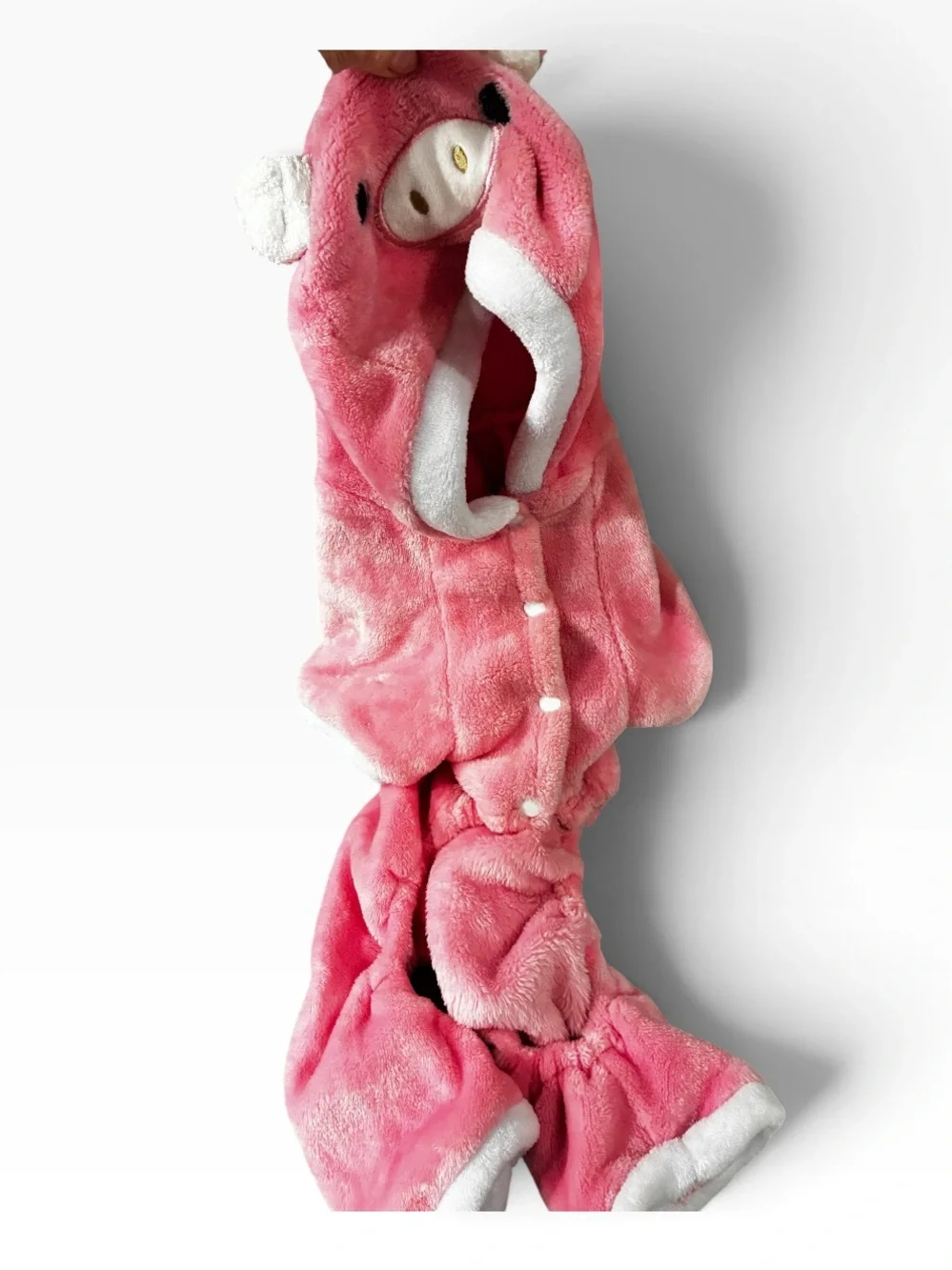 Dog/Cat Halloween Costume  Pink Plush Pig Hooded Dog - Adorable Pet Costume
